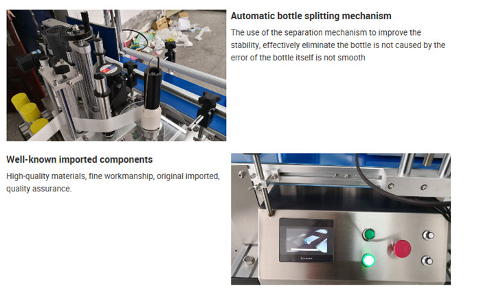 Szczegóły automatycznej maszyny do etykietowania butelek